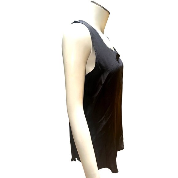 Bob Mackie Size 4 Black Silk Tank Top Vintage Luxury Sleeveless City Chic Luxury - Picture 5 of 9